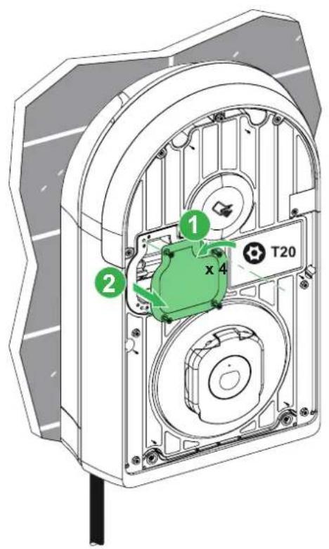 SCHNEIDER EVlink Pro AC - Montage du capot de la face avant / Fitting the front cover - 3