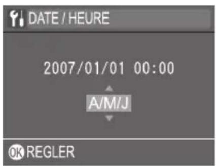 DATE / HEURE 2007/01/01 00:00 A/M/J OK REGLER
