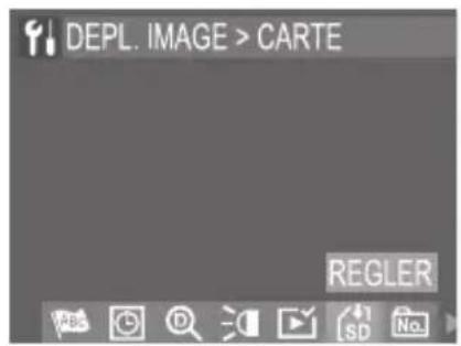 DEPL. IMAGE > CARTE REGLER