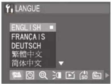 LANGUE ENGLISH FRANÇAIS DEUTSCH 繁體中文 简体中文