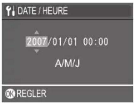 DATE / HEURE 2007/01/01 00:00 A/M/J OK REGLER