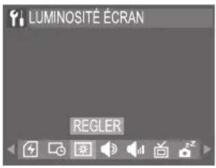 ROLLEI RCP-10325X - ■ Réglage de la luminosité de l'écran numérique - 1