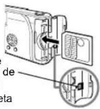 OLYMPUS Camedia D-380 - Cierre firmemente la tapa de la tarjeta hasta que encaje con un chasquido. - 1
