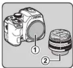 PENTAX KF - Montage d'un objectif - 1
