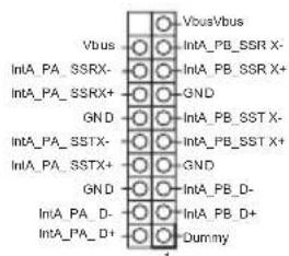 Vbus/Vbus IntA_PA_SSRX- GND GND GND INTA_PA_SSTX- GND INTA_PA_SSTX+ GND INTA_PA_D- GND INTA_PA_D+ Dummy
