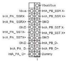 VbusVbus IntA_PB_SSRX- IntA_PB_SSRX+ GND GND IntA_PB_SSTX- IntA_PB_SSTX+ GND GND IntA_PB_D- IntA_PB_D+ Dummy 1