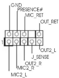 GND PRESENCE# MIC_RET OUT_RET 1 J_SENSE OUT2_L J_SENSE MIC2_R- MIC2_L