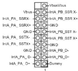 VbusVbus Vbus IntA_PB_SSRX- IntA_PB_SSRX+ GND GND IntA_PB_SSTX- IntA_PB_SSTX+ GND GND IntA_PB_D- IntA_PB_D+ Dummy 1
