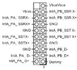 VbusVbus IntA_PA_SSRX- IntA_PA_SSRX+ GND IntA_PA_SSTX- IntA_PA_SSTX+ GND IntA_PA_D- IntA_PA_D+ Dummy 1