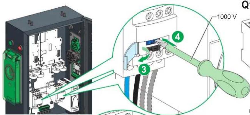 SCHNEIDER EVlink Parking EVF2S7P02R - Left-hand socket functions / Fonctionnalités de la prise de gauche - 5