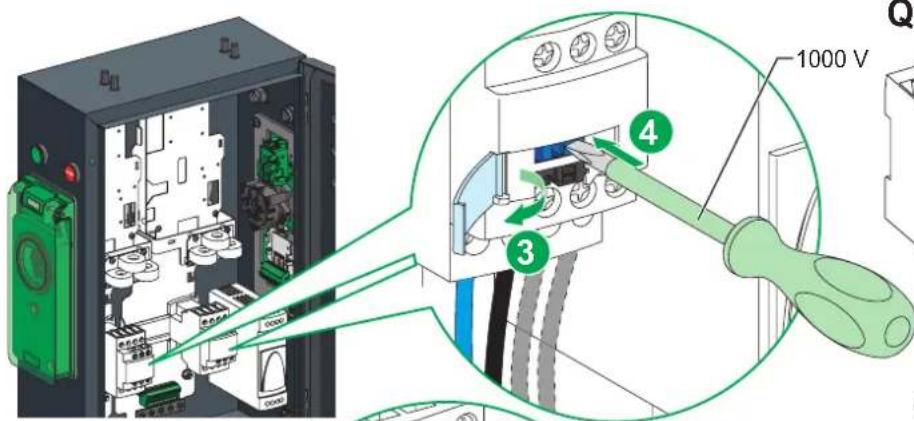 SCHNEIDER EVlink Parking EVF2S7P02R - Left-hand socket functions / Fonctionnalités de la prise de gauche - 6