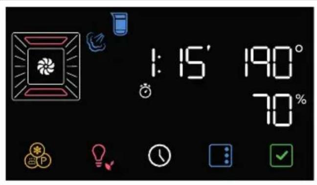 SMEG SO6102S3PG - Sélection d'une cuisson avec vapeur assistée - 3