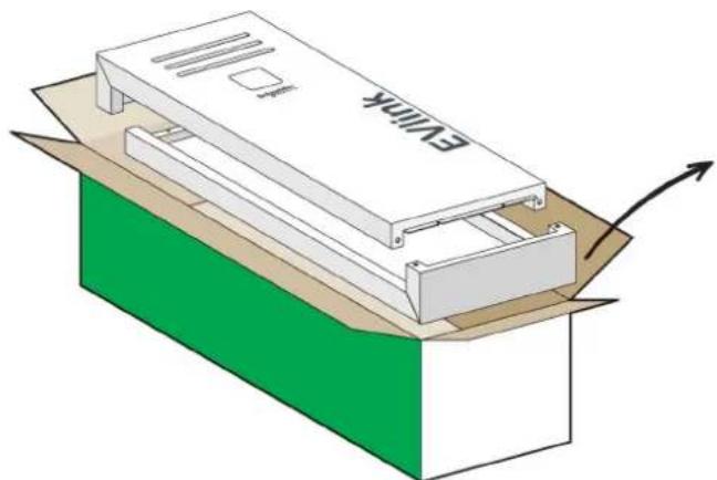 SCHNEIDER EVlink Parking EVF2S22P04R - Box contents: covers / Contenu du carton des coiffes - 1