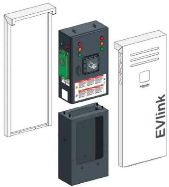 SCHNEIDER EVlink Parking EVF2S22P44 - Dimensionnement de l'alimentation pour les fonctionnalités - 1
