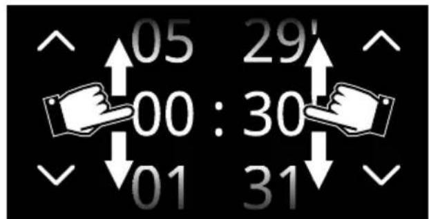 05 29' 00 : 30 01 31