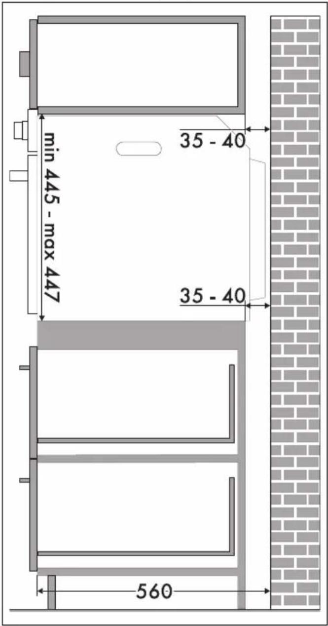 SMEG SO4902M1N - Afmetingen van het apparaat (mm) - 6