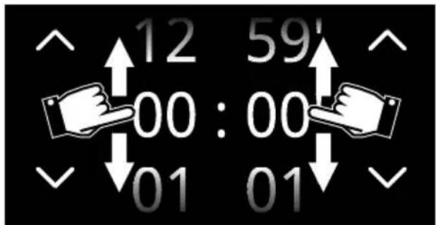 12 59' 00 : 00 01 01