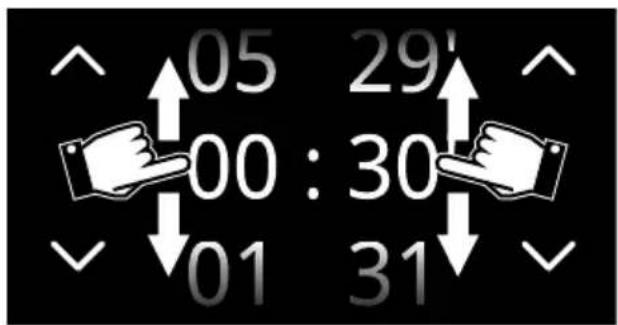 05 29' 00 : 30 01 31