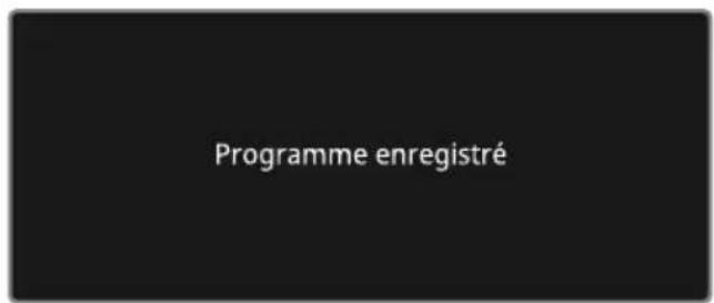 Programme enregistré