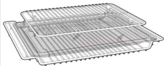 SMEG SO4602M1NR - Grilles et lèchefrite en verre - 1