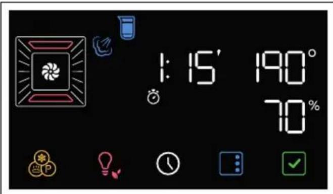 SMEG SO4102S3B3 - Sélection d'une cuisson avec vapeur assistée - 2