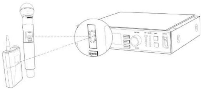 SHURE Wireless Workbench 7 - Étape 7 : Régler les fréquences de l'émetteur à l'aide de la synchronisation infrarouge - 1
