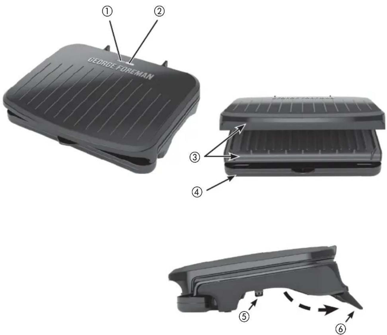 GEORGE FOREMAN GRS075B - FAMILIARISATION AVEC VOTRE GRIL - 1
