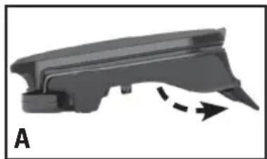 GEORGE FOREMAN GRS075B - UTILISATION DU SUPPORT DU GRIL À DEUX POSITIONS - 1