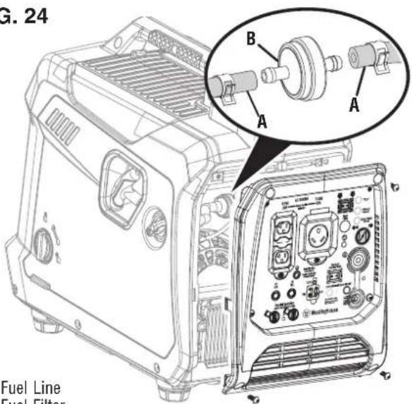 G. 24 Fuel Line Fuel Filter