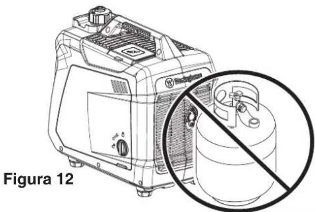 WESTINGHOUSE iGen2550DFc - CONEXIÓN DE UN CILINDRO DE GAS LP AL GENERADOR - 1