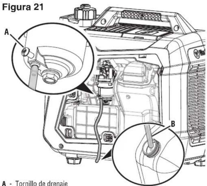 Figura 21 A - Tornillo de drenaie