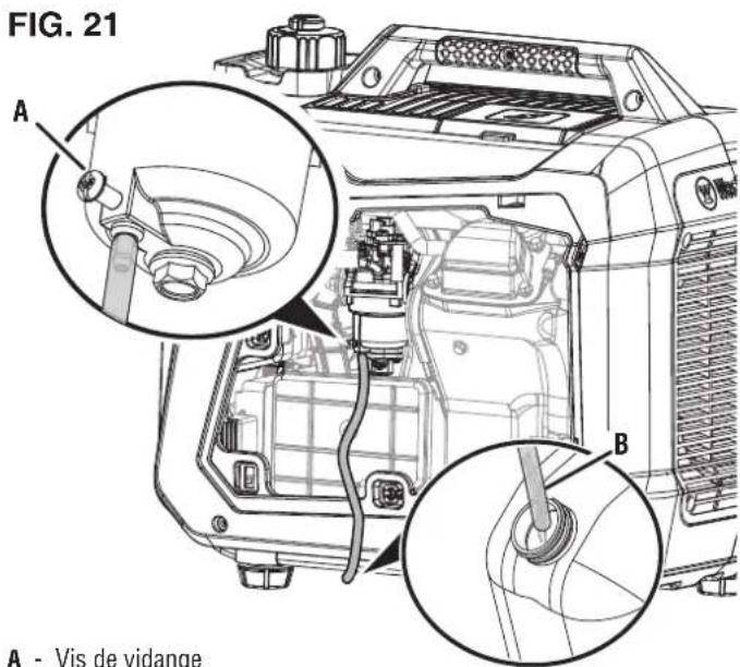 FIG. 21 A B A - Vis de vidange
