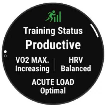 GARMIN fēnix 7X Pro - Statut d'entrainment - 1