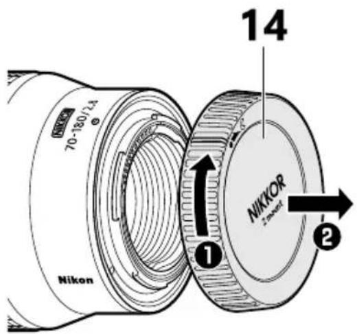 NIKON NIKKOR Z 70-180mm f/2.8 - Repere d'alignement du parasoleil - 2