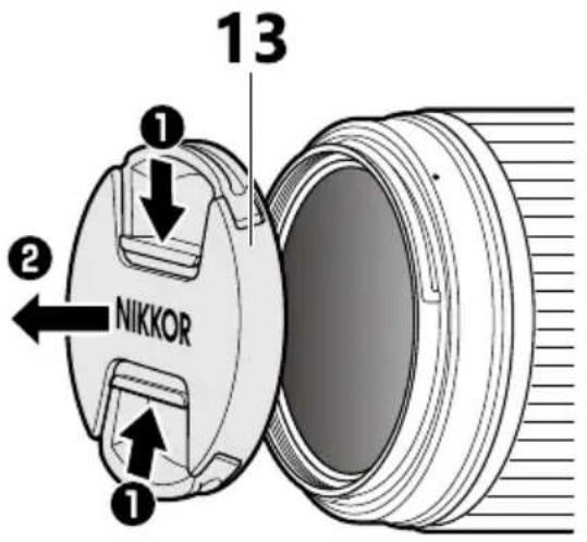 NIKON NIKKOR Z 70-180mm f/2.8 - Repere d'alignement du parasoleil - 1