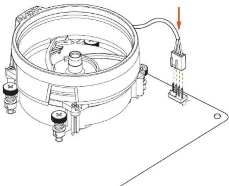ASROCK X570 Phantom Gaming X - Installing the CPU Box Cooler SR1 - 4
