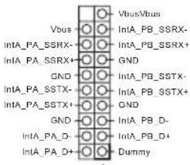 Vbus/Vbus IntA_PB_SSRX- IntA_PB_SSRX+ GND GND IntA_PB_SSTX- IntA_PB_SSTX+ GND GND IntA_PB_D- IntA_PB_D+ Dummy