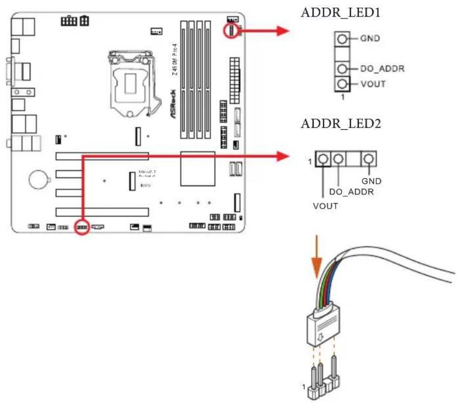 ADDR_LED1 GND DO_ADDR VOUT 1 ADDR_LED2 1 GND DO_ADDR VOUT 3 1