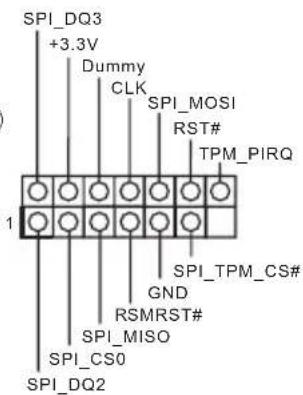 ASROCK Z490M Pro4 - SPI TPM 接脚 - 1