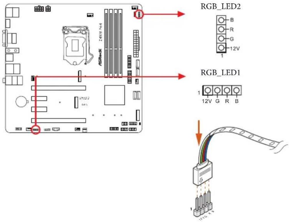 RGB_LED2 B R G 12V 1 RGB_LED1 1 12V G R B 1 12V G R B