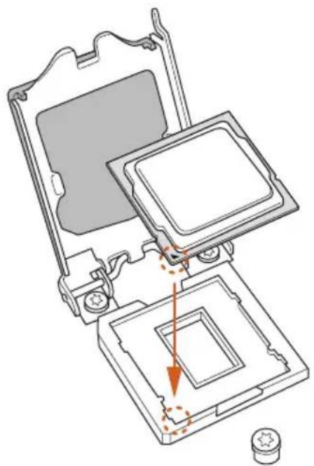 ASROCK H470M-HDV - Installing the CPU - 4