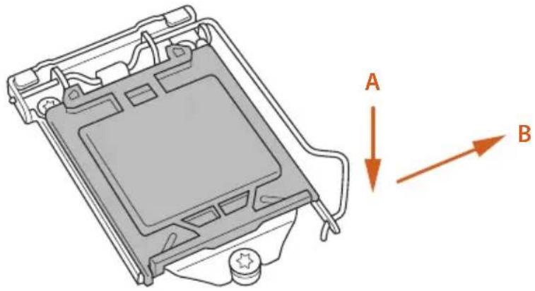 ASROCK H470M-HDV - Installing the CPU - 2