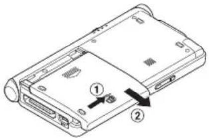 OLYMPUS VoiSquare DS F1 - Sätta i batteriet - 1