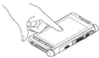 OLYMPUS VoiSquare DS F1 - Bedienen des Touchscreens - 1