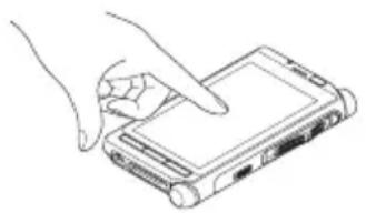 OLYMPUS VoiSquare DS F1 - Bediening van het aanraakscherm - 1