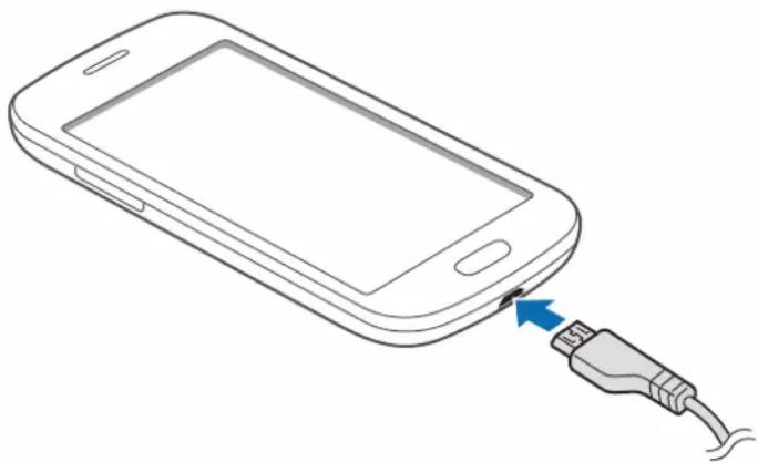 SAMSUNG GT-S7262 - Charger la batterie avec le chargeur - 1