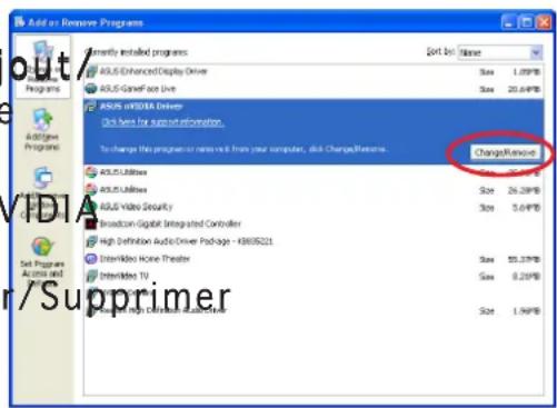 ASUS EN8800GT - Désinstaller le pilote d'affichageDésinstaller le pilote d'af - 1