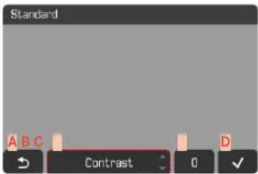 Standard A B C Contrast 0 ✓