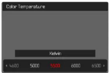 Color Temperature Kelvin 4600 5000 5500 6000 6500 >