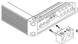 POLK PA D4000.4 - Controles traseros - 2